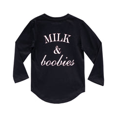 MILK AND BOOBIES BOYS LONG SLEEVE